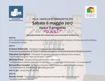 Nasce il progetto “O.A.S.I”