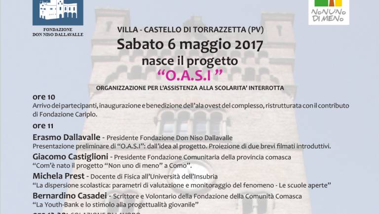 Nasce il progetto “O.A.S.I”